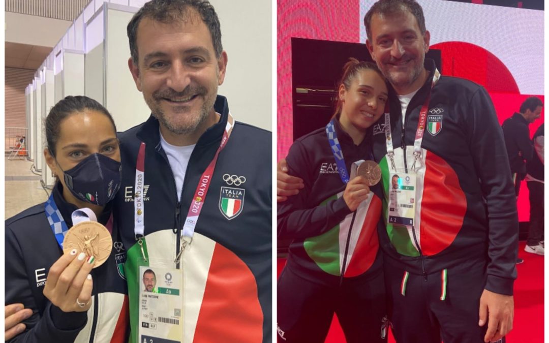 Tokyo: l’ex cusina Alberta Santuccio bronzo nella spada a squadre. Festeggia anche il presidente Mazzone