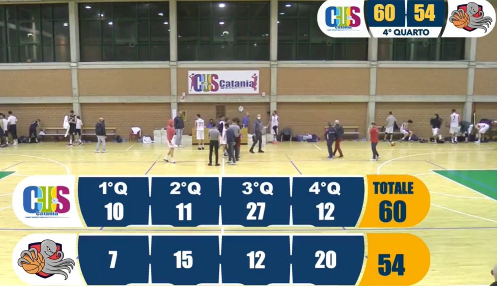 VIDEO – Celebrata con la diretta streaming la prima partita stagionale al CUS delle nostre squadre: Il CUS Catania Basket sconfigge Gravina 60-54