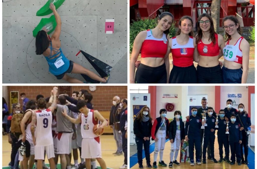 CUS CT week end: staffette d’oro nell’atletica, arrampicata e scherma ok, super rimonta nel basket M