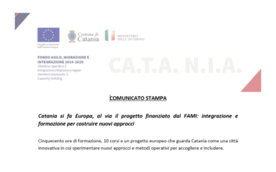 Catania si fa Europa, al via il progetto finanziato dal FAMI: integrazione e formazione per costruire nuovi approcci